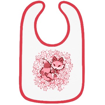Discover Cherry Blossom Fox Bibs