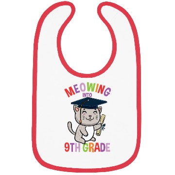 Discover Moewing Into 9th Grade Cat Back To School Bibs