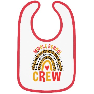 Discover Back To School Leopard Middle School Crew Bibs