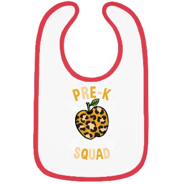 Discover Pre-K Back To School Squad Leopard Print Bibs