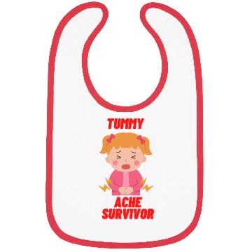 Discover Tummy Ache Survivor Funny Back To School Bibs