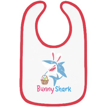 Discover Bunny Shark Easter Sunday Egg Hunting Holiday Gift Bibs