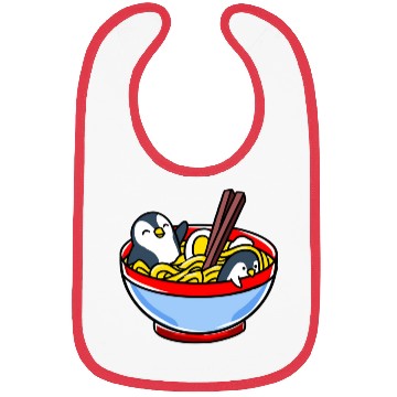 Discover Penguin Ramen For Ramen Lover Bibs
