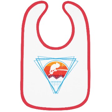 Discover Retro Chameleon For Chameleon Lover Bibs