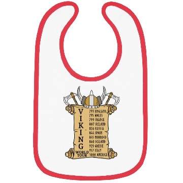Discover Viking World Tour For Vikings Lover Bibs