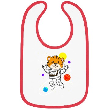 Discover Tiger in Space for Space Lover Bibs
