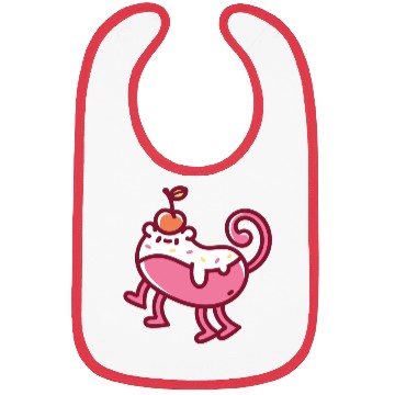 Discover Pink Monster Monkey Party Bibs