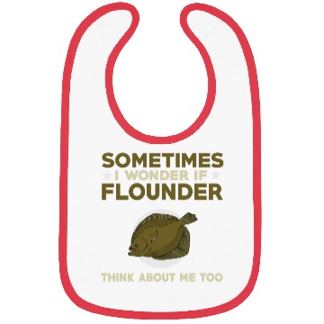 Discover Funny Flounder Fishing Quote Bibs