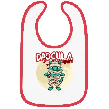 Discover Dadcula Dracula Vampire Dad Funny Halloween Party Bibs