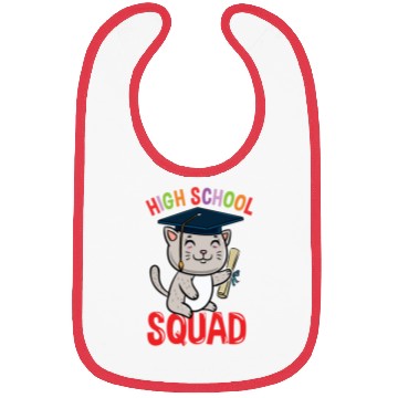 Discover High School Squad Cat Back To School Bibs