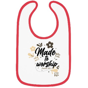 Discover Christianity Made to Worship Christian Gift Ideas Bibs
