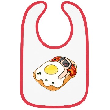 Discover Sleeping Pug Bibs