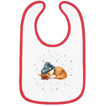 Discover Little Sleeping Fox Bibs