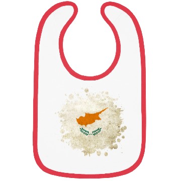 Discover Cyprus vintage blob flag Bibs