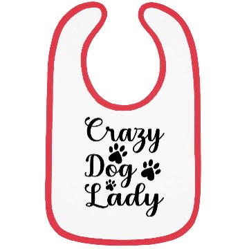 Discover crazy dog lady Bibs