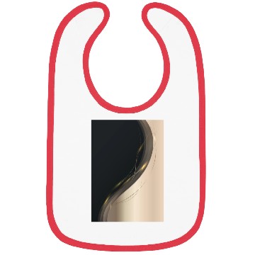 Discover Luxury Elegant Black Gold Wave Bibs