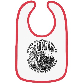 Discover Never Underestimate An Old Man With A Motorcycle Bibs