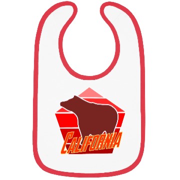 Discover California Bear Flag Bibs