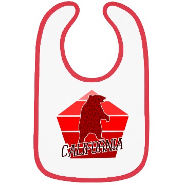 Discover California Bear Flag Bibs