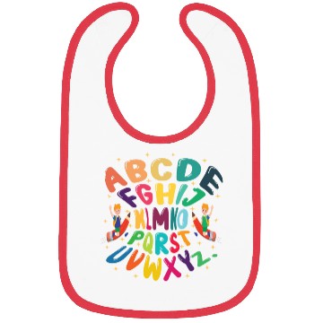 Discover funny kindergarten hi alphabet back to school Bibs