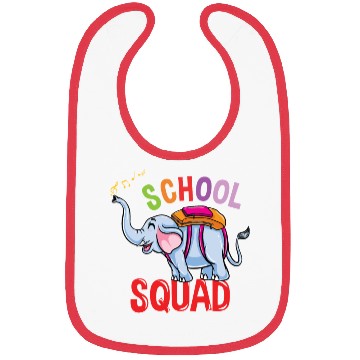 Discover Back To School Elephant School Squad Bibs