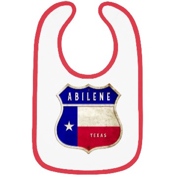Discover Abilene Texas crest flags design Bibs