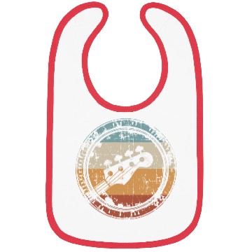 Discover Bass Guitar Vintage Headstock for Bassist Bibs