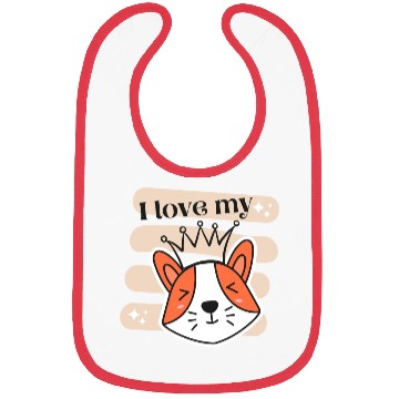Discover I Love My Dog Bibs