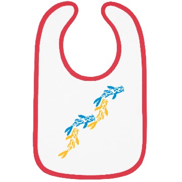 Discover colorful koi fish nishikigoi Bibs