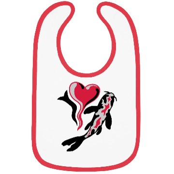 Discover I Love Koi Fish Bibs
