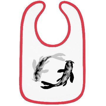 Discover circle design 2 koi Bibs