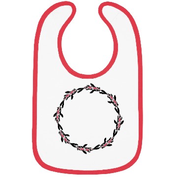 Discover circle koi fish nishikigoi Bibs