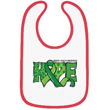 Discover Hope Green Mental Health Support Bibs