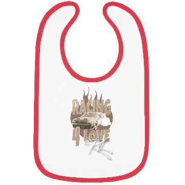 Discover NASCAR Burning Heart R4L Brown Bibs