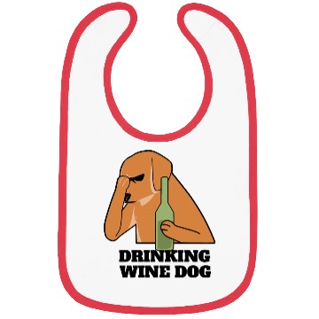 Discover Funny Dogue De Bordeaux Drinking Wine Dog Bibs