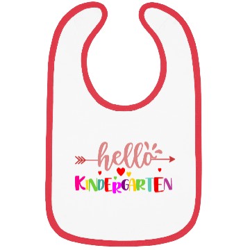 Discover First Day of School Hello Kindergarten Teacher Bibs