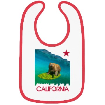 Discover SURFING BEAR , on california Bibs