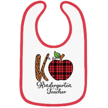 Discover K is For Kindergarten Teacher Bibs