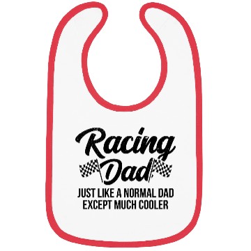 Discover Pit Crew Checkered Flag Car Racing Dad Bibs