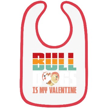 Discover Bulldogs is my Valentine Bibs