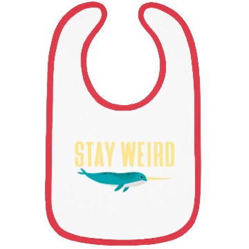 Discover Stay Weird, Narwhal Bibs