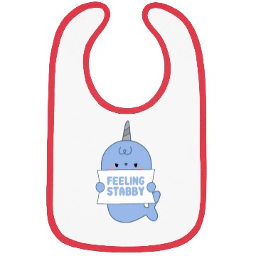Discover Feeling Stabby, Narwhal Bibs