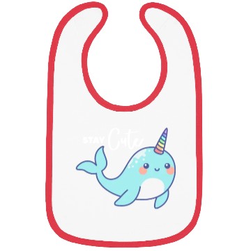 Discover Stay Cute, Narwhal Bibs