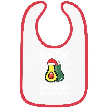 Discover Christmas Guacin Around The Tree Avocado Xmas Bibs