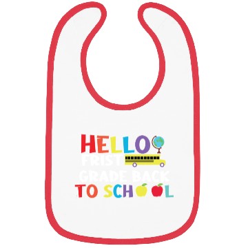 Discover hello frist grade back to school Bibs