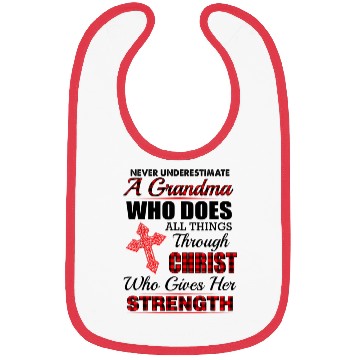 Discover Never underestimate a grandma Bibs