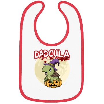 Discover Dadcula Dracula Vampire Dad Funny Halloween Party Bibs