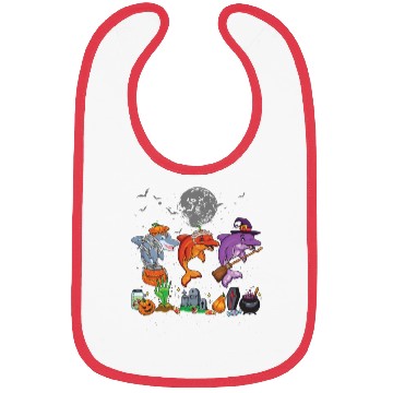 Discover Mummy Pumpkin Witch Dolphin Halloween Bibs