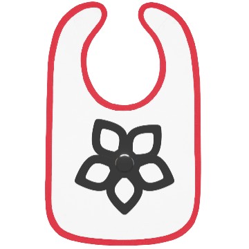 Discover Metallic Silver Abstract Flower Cutout Petals Bibs