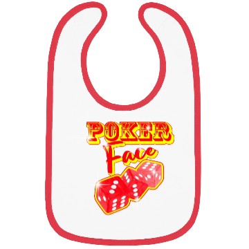 Discover poker face Bibs